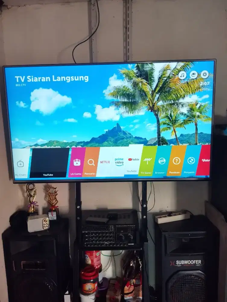 Smart tv LG 65 web os, sudah bluetooth