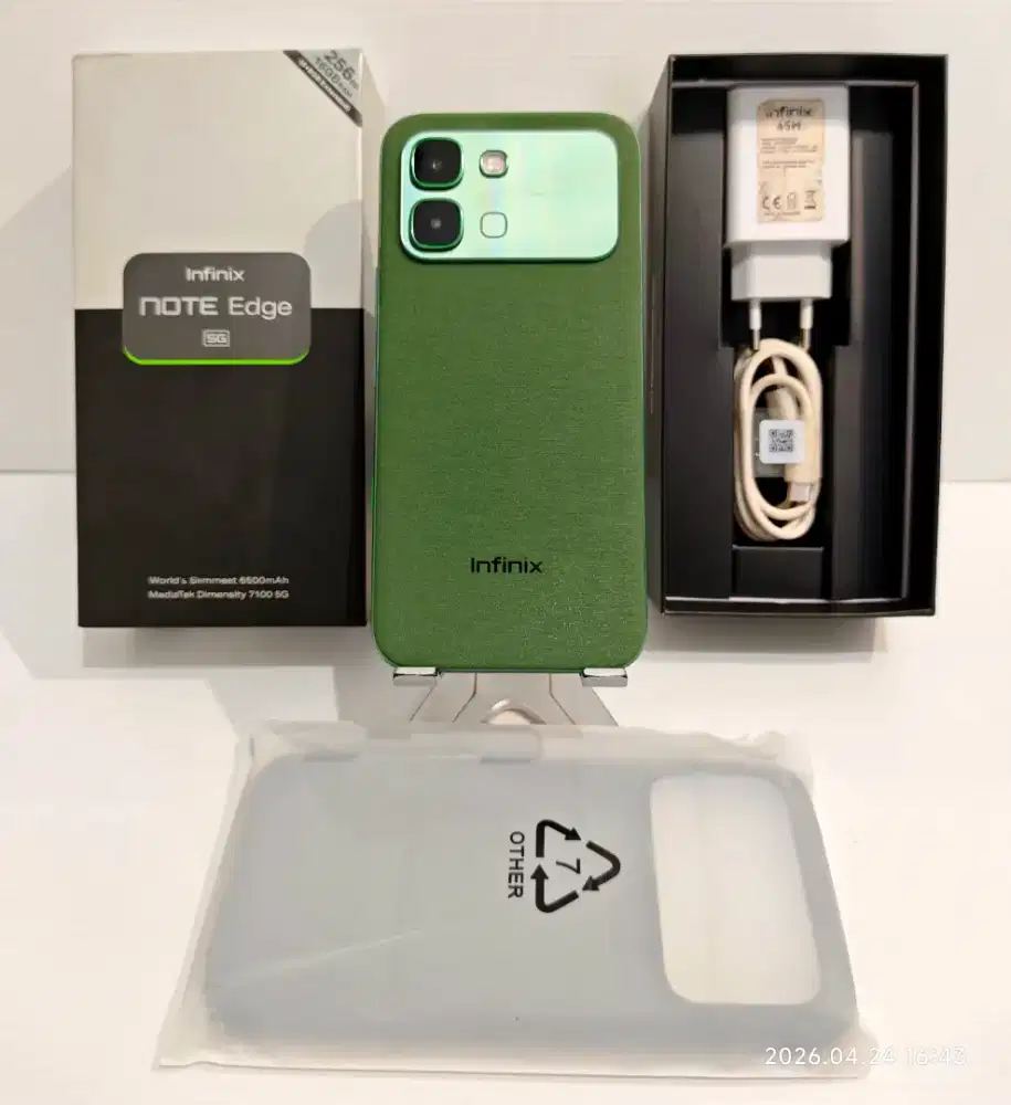 Infinix Note Edge 5G 8/256 Gb Likenew 99% Resmi 31.01.2027 bisa TT/BT