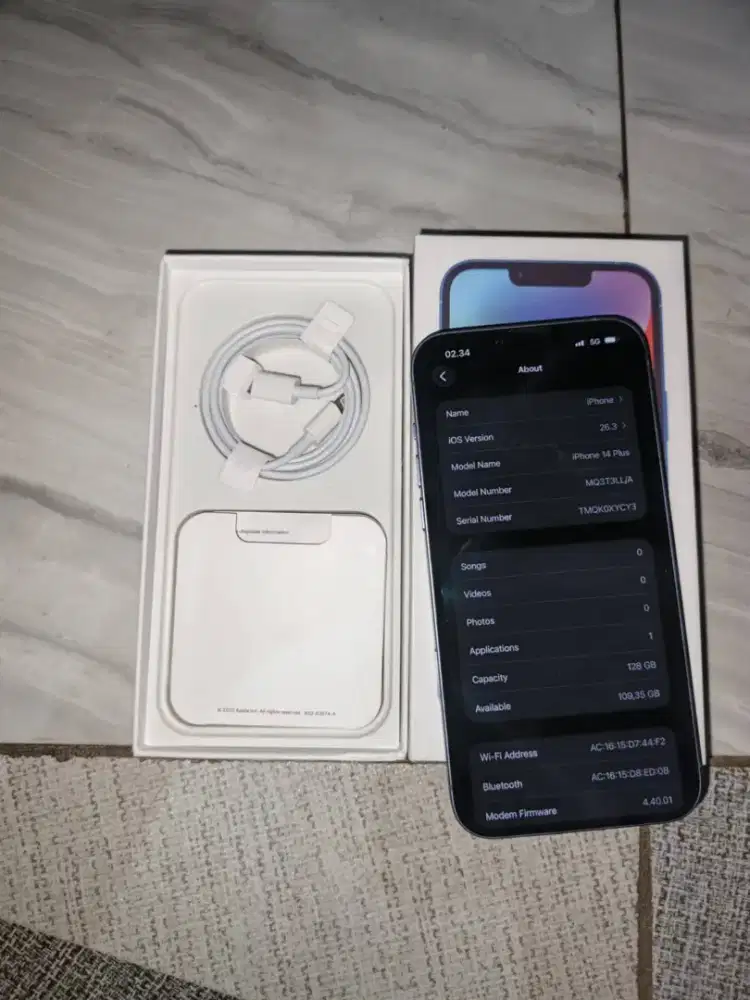 Ip 14 plus 128 GB inter