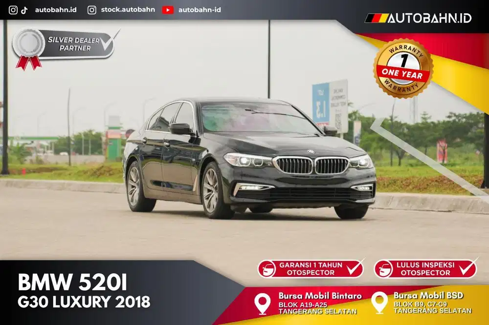 Pride Power Attitude! BMW 520i Luxury 2018 Black Bergaransi