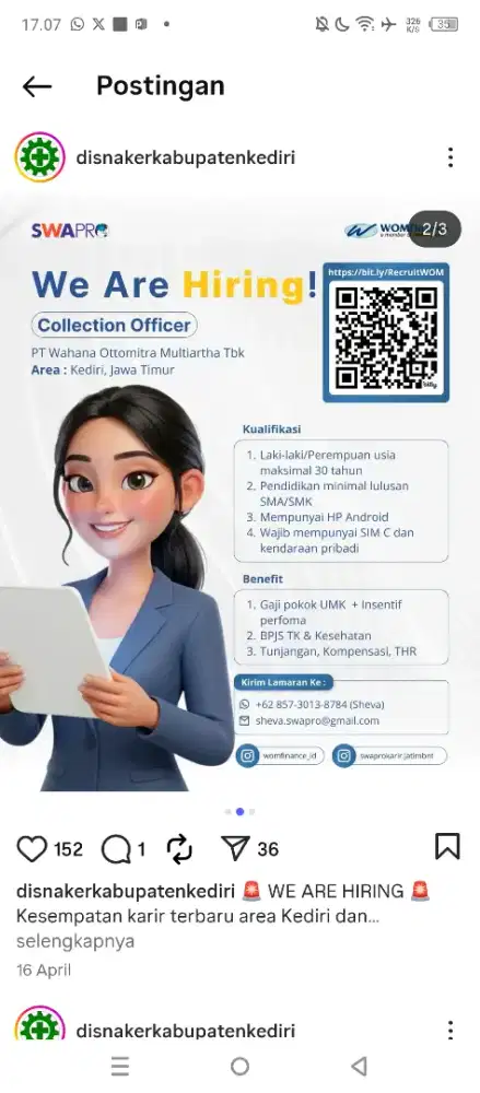 LOKER wom finance Nganjuk