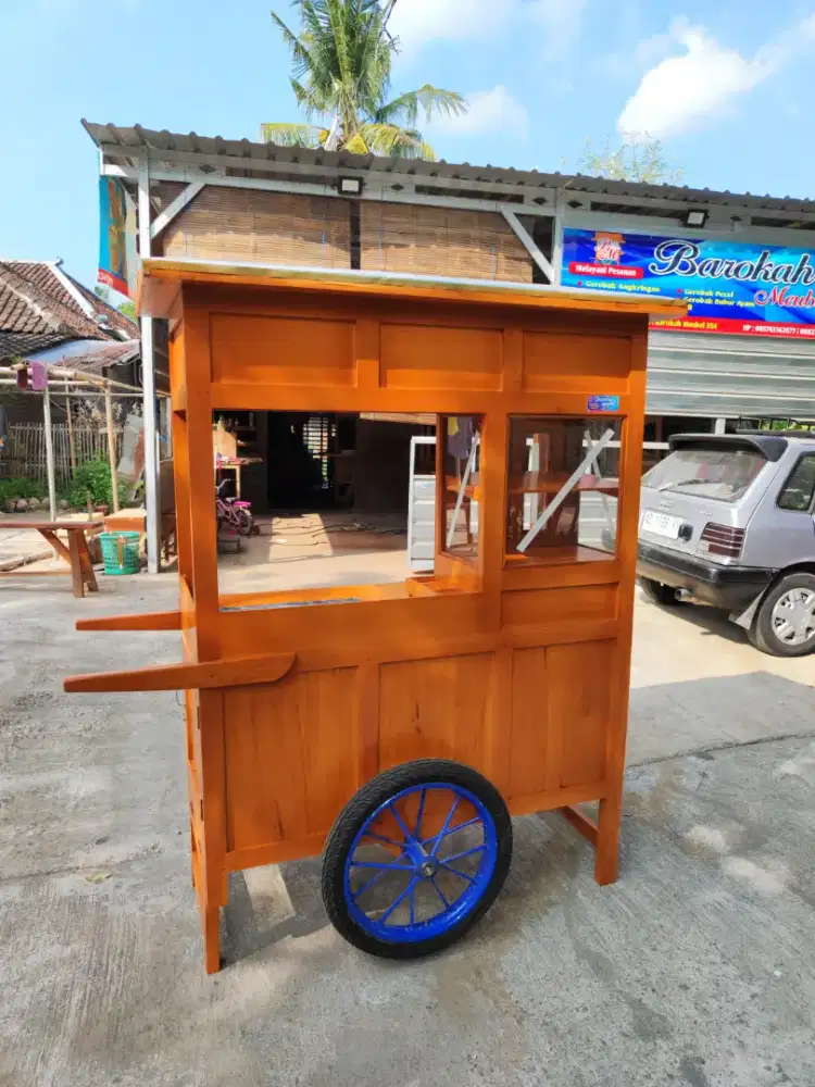 Gerobak Angkringan Bakso Mie Ayam PeceL Bubur Sate Martabak Ronde dlL