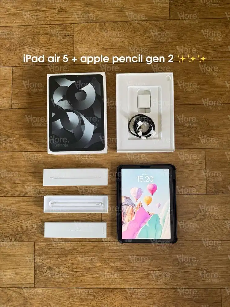 iPad air 5 M1 64 gb wifi only  dan apple pencil gen 2