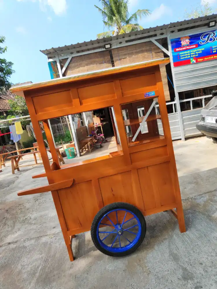 Gerobak Angkringan Bakso Mie Ayam PeceL Bubur Sate Martabak Ronde dlL