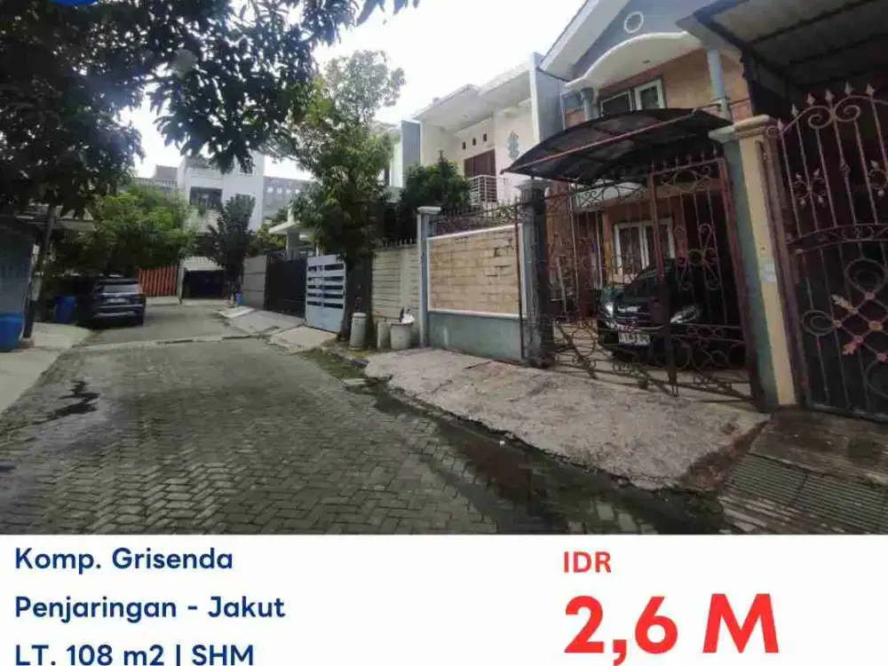 LELANG RUMAH TINGGAL DI PERUMAHAN GRISENDA  JAKARTA UTARA