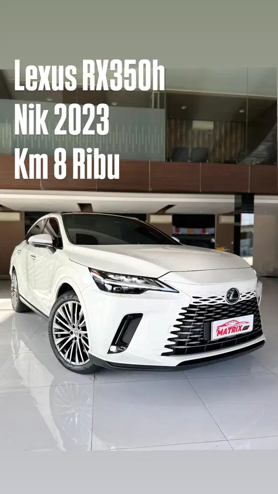 Lexus RX350h Nik 2023 white on black Siap paki