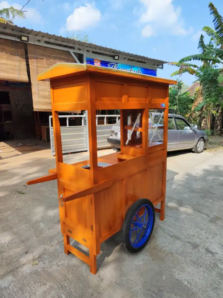 Gerobak Angkringan Bakso Mie Ayam PeceL Bubur Sate Martabak Ronde dlL