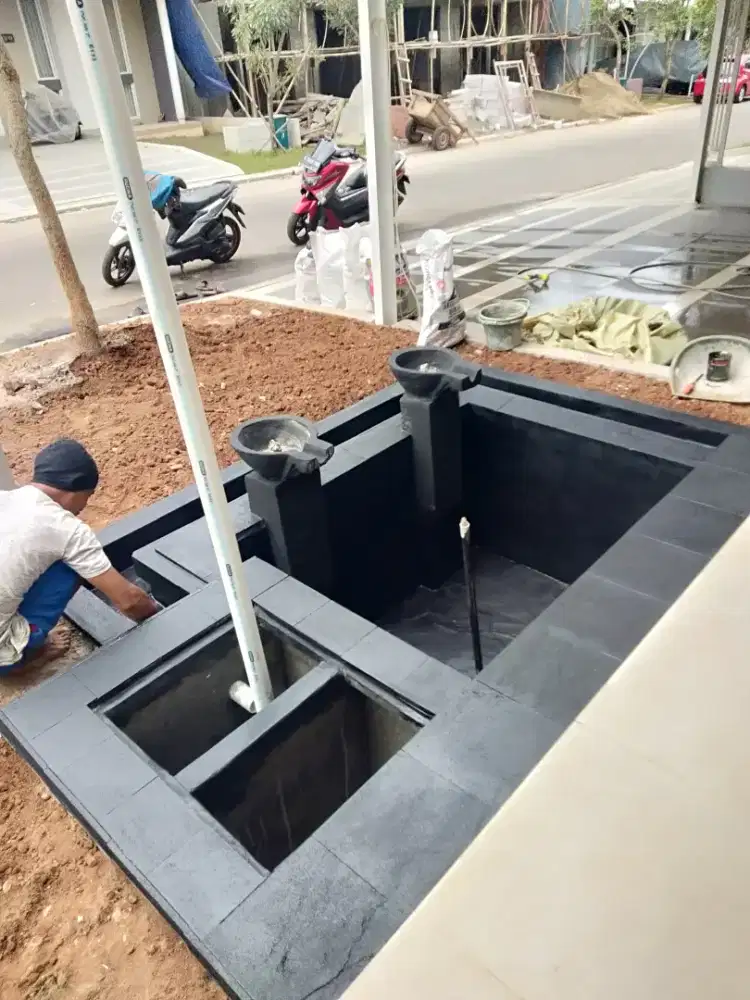 Kolam ikan koi minimalis