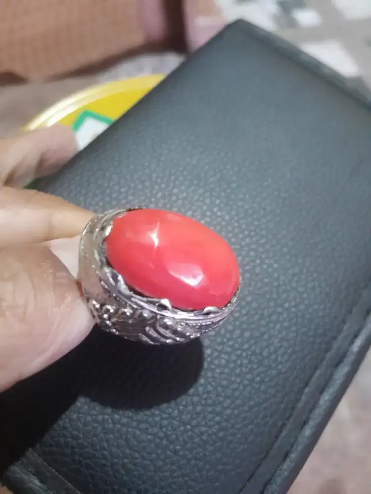 Di jual batu marjan jumbo ring alpaka minat wa