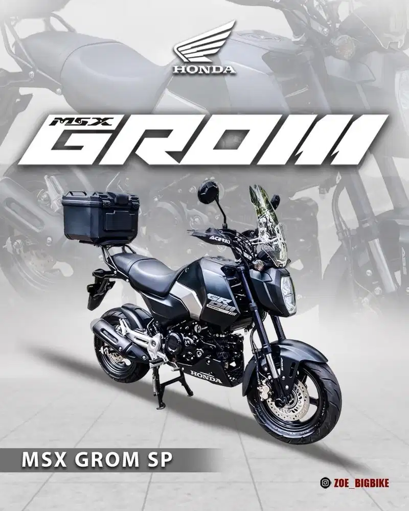 Honda MSX Grom. Bukan monkey.