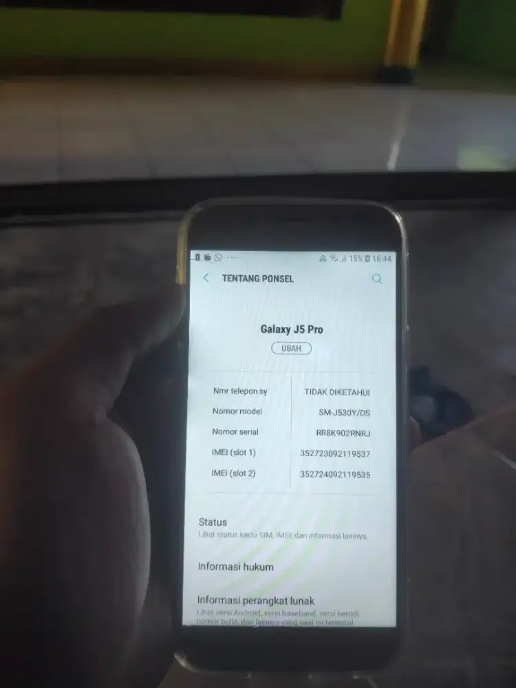 Jual aja nih hp samsung Galaxy J5 Pro