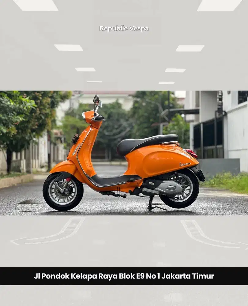 PIAGGIO VESPA SPRINT IGET 150 TH 2016 WARNA ORANGE PERFECT CONDITION
