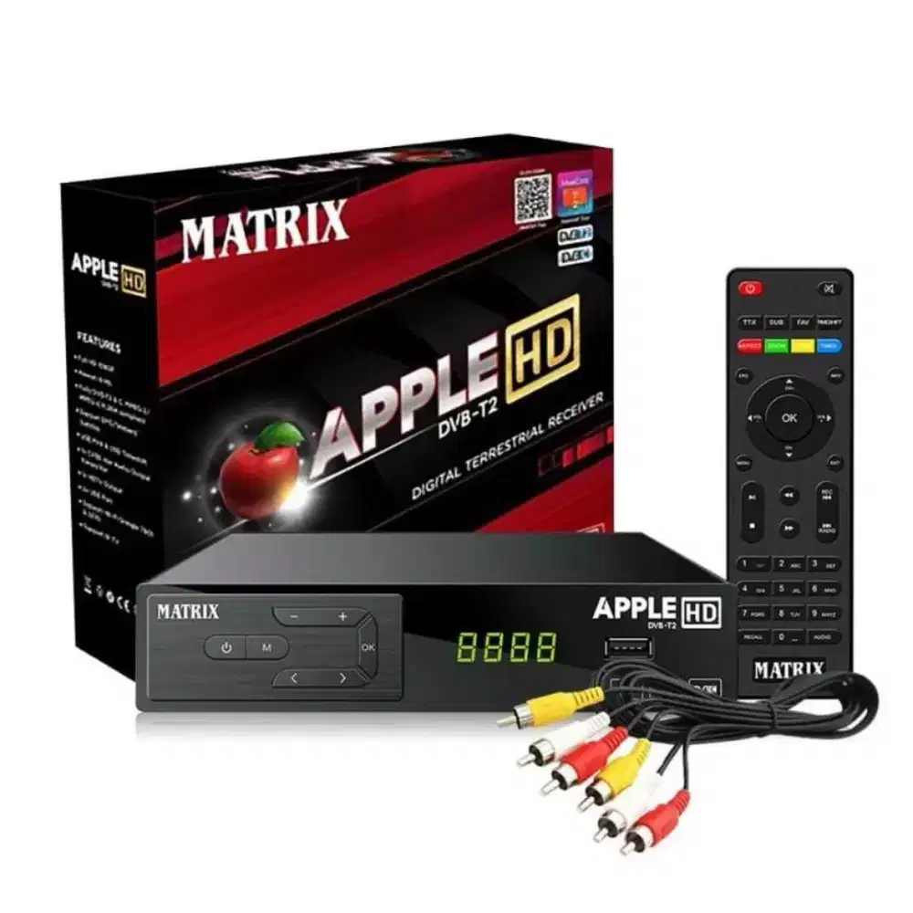STB Matrix Apple Merah, Set Top Box Matrik Apple, Kualitas Premium