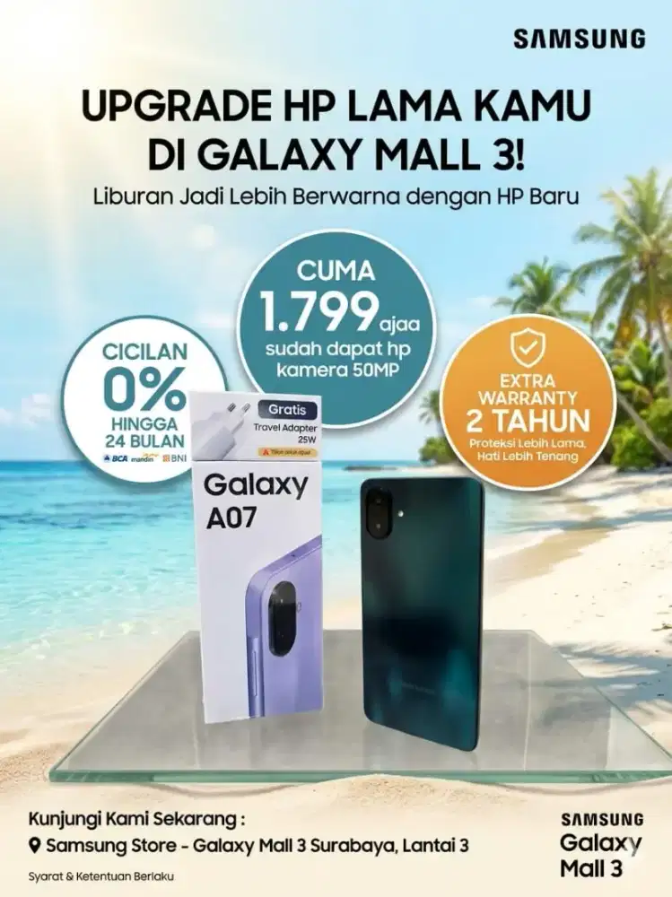 A07 promo kredit cukup ktp