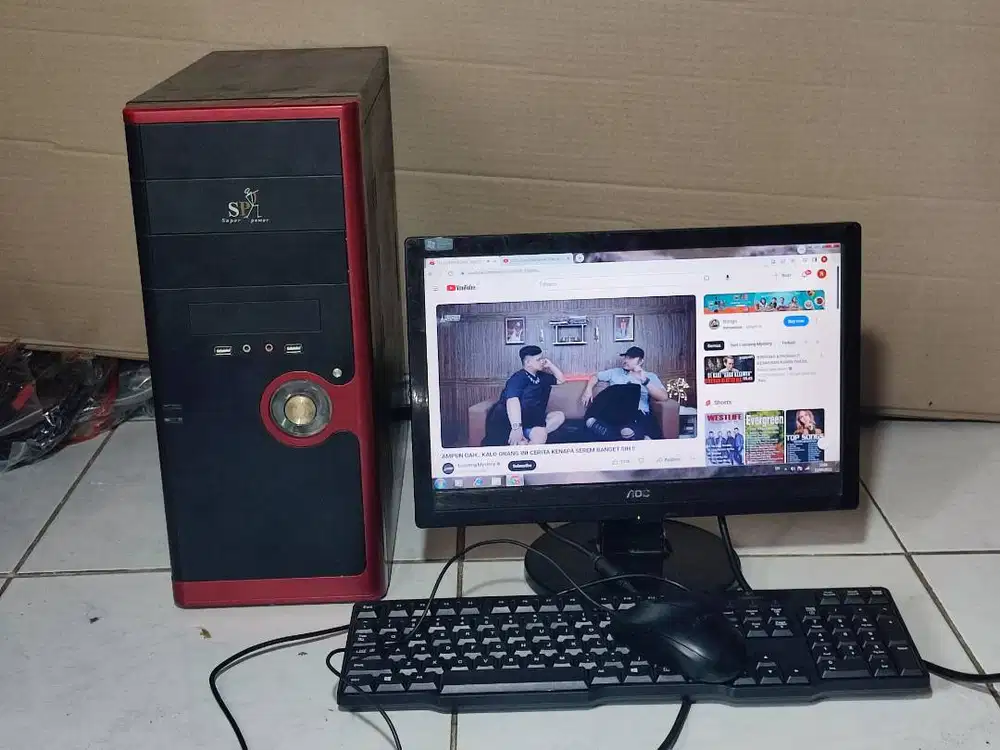 1set komputer core i5 ram 4gb  wifi tinggal pakai program lengkap