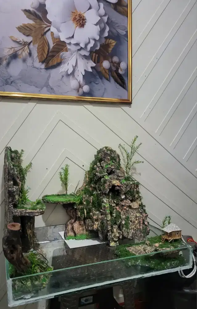 Aquascape miniatur hiasan AQUARIUM