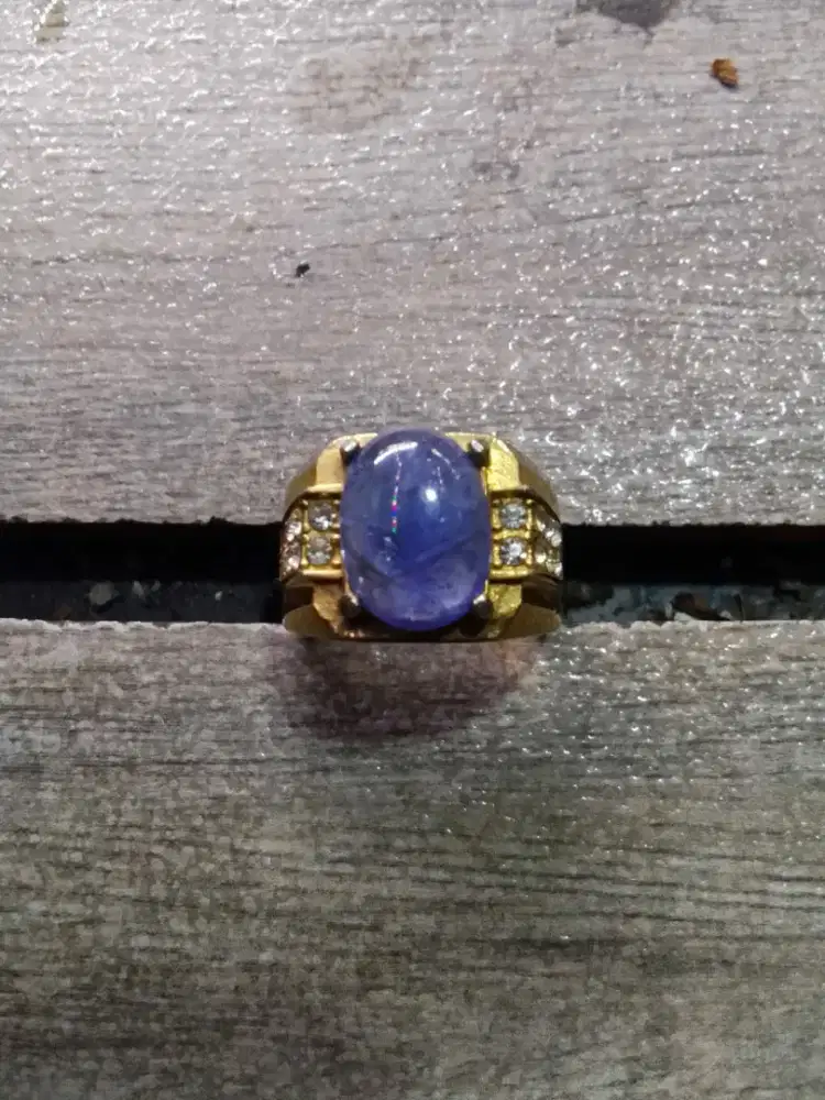 Natural batu cincin biru lawasan