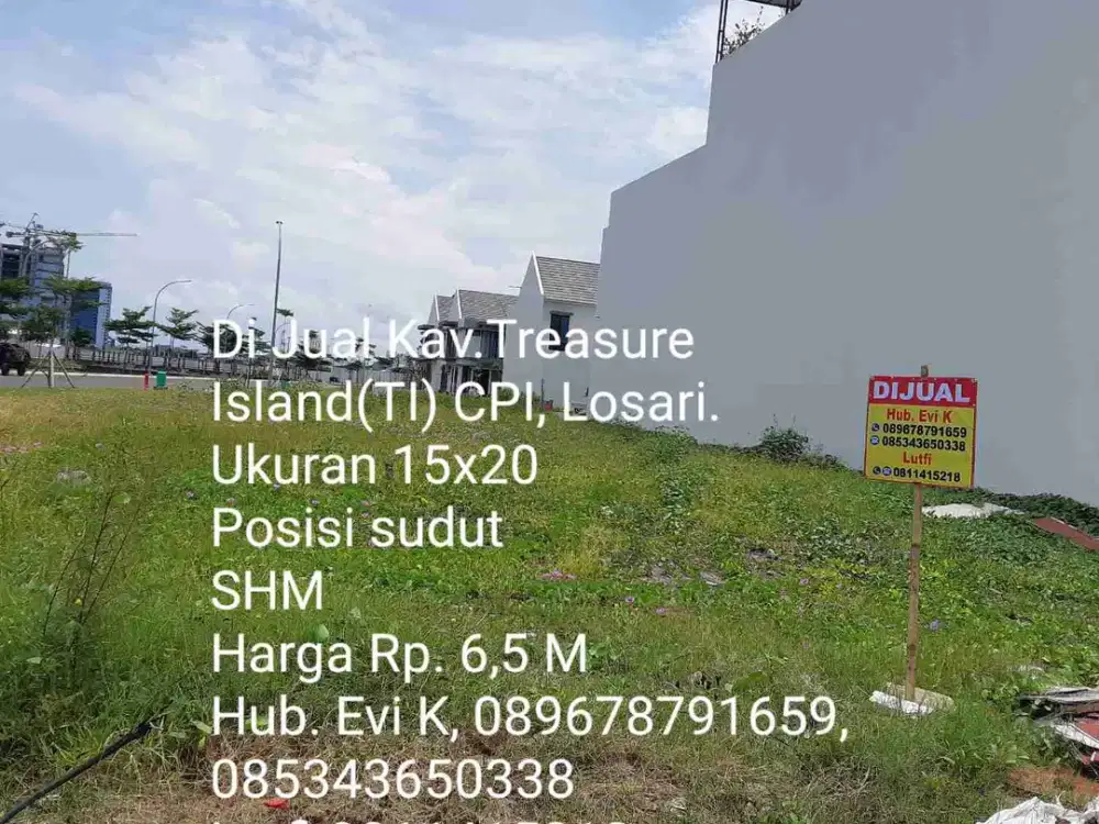 Di Jual Kavling Sudut Treasure island, CPI Losari