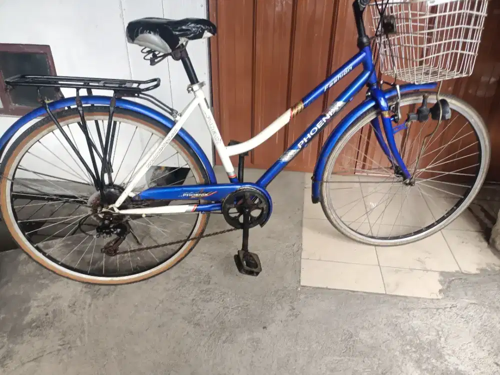 Sepeda Phoenix fashion uk26 operan simano normal rem pakem ban tebal