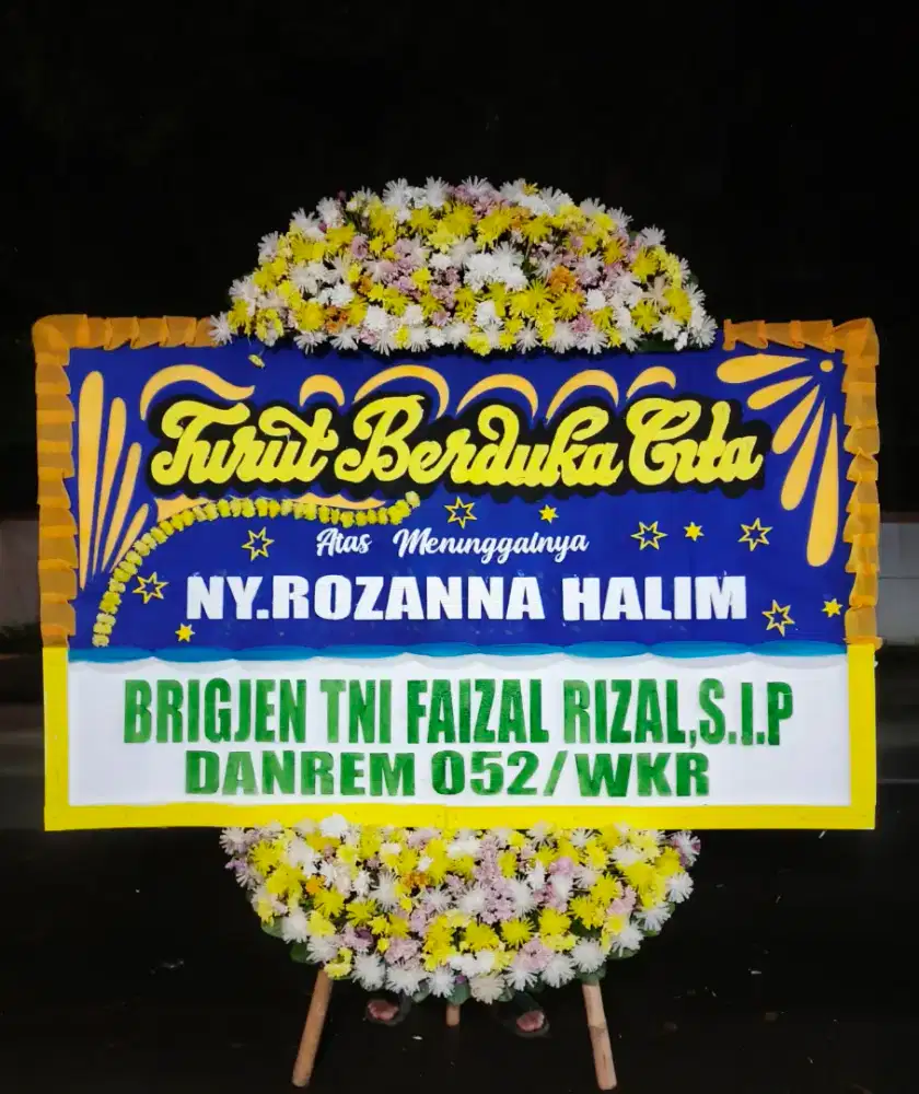 Karangan Ucapan Bunga Papan