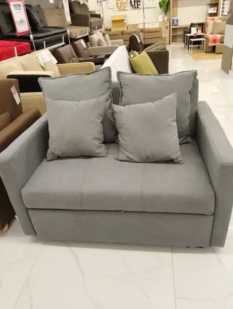 Gorwig sofa bed fabric abu-abu