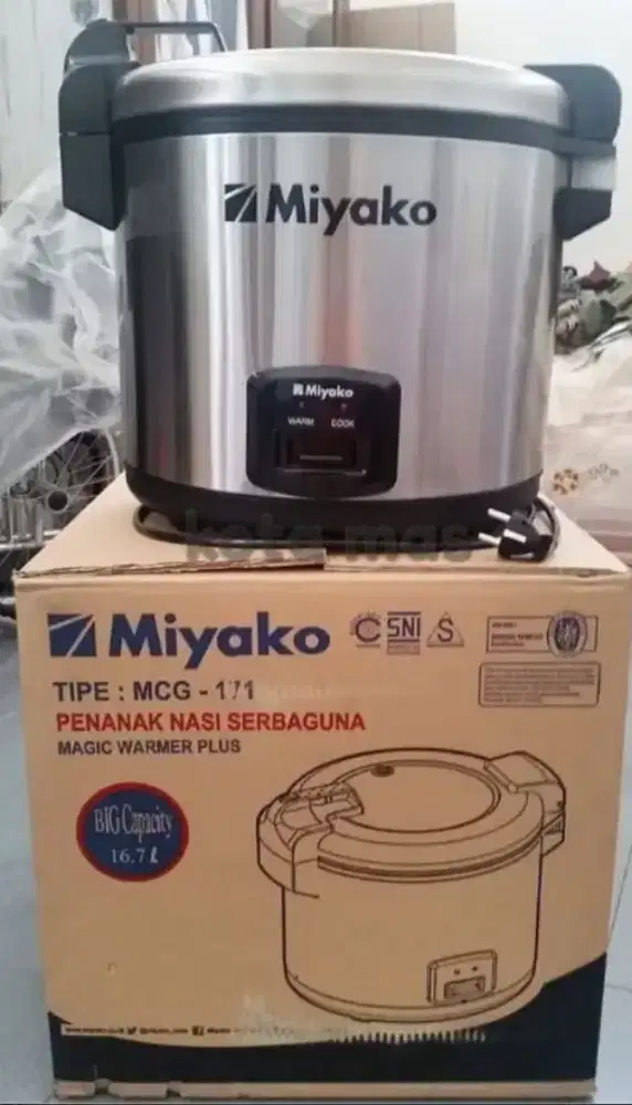 Rice Cooker Jumbo Miyako MCG-171 16.7L – Magic Warmer Plus,