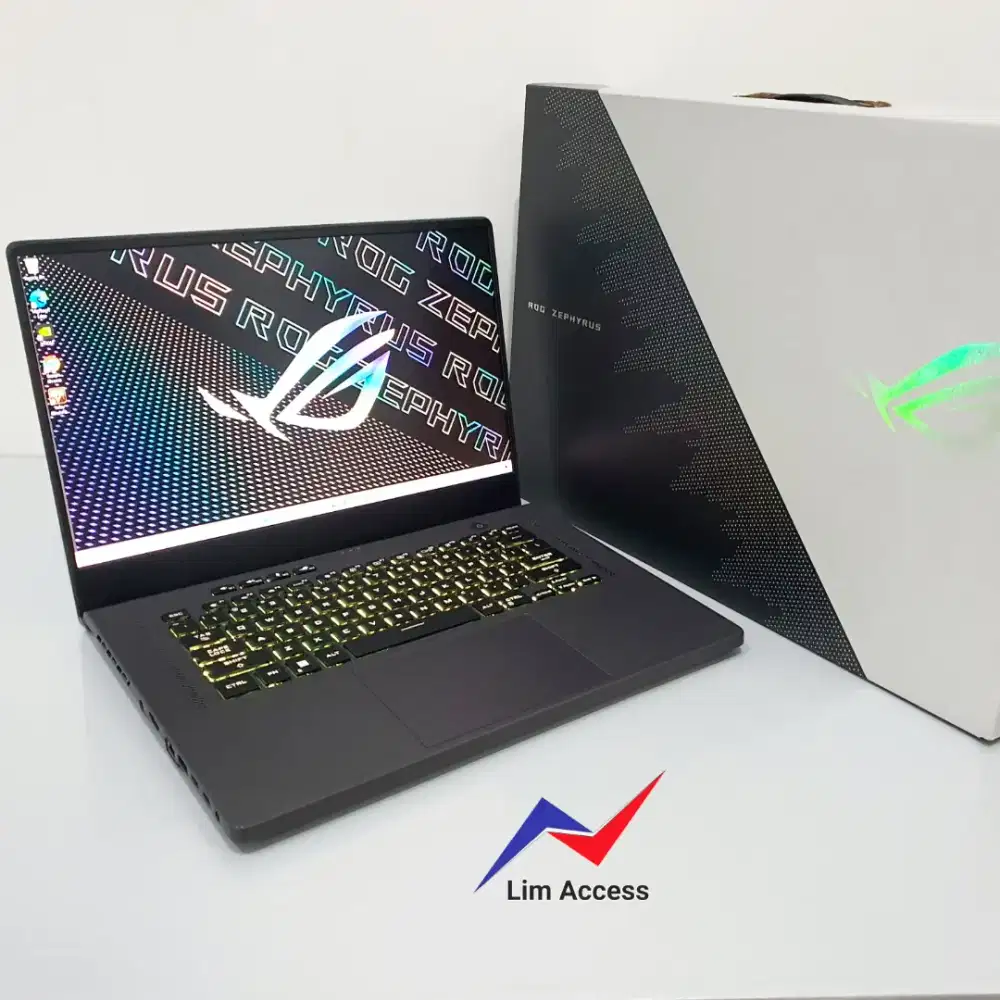 ROG ZEPHYRUS GA503QM Ryzen9 Ram 24GB Layar QHD RTX3060 Laptop Asus