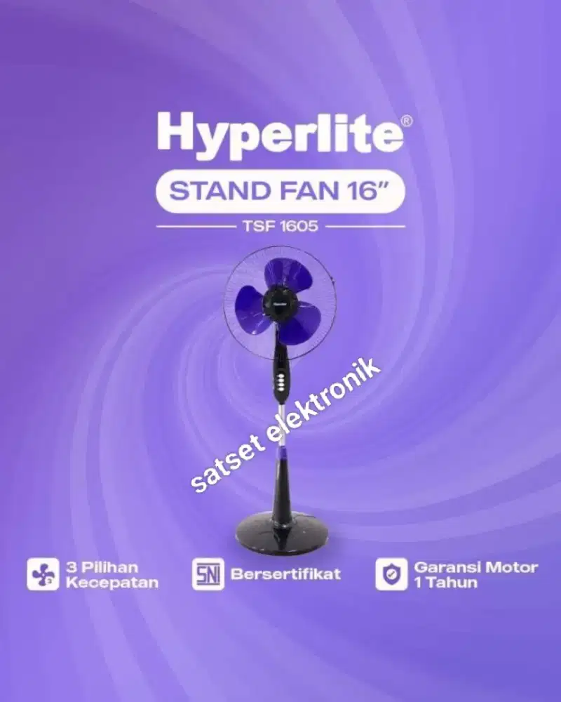 Kipas angin berdiri 16 inc baru hyperlite