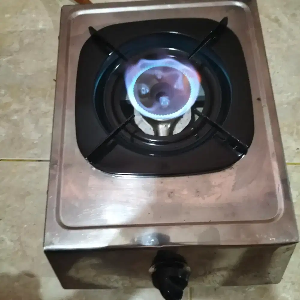 Kompor gas Rinnai 1 tungku stenlis,normal,Bekasi Utara