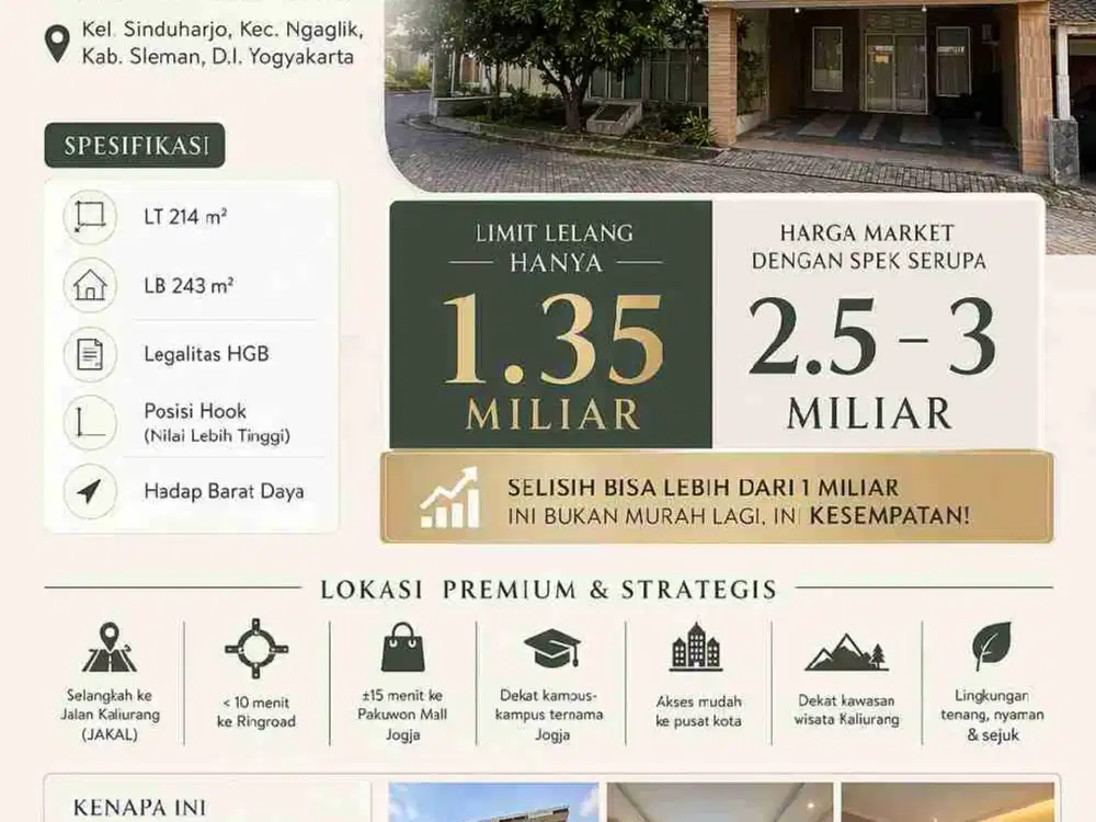 Ter Murah Rumah Bangunan 2 Lantai Di Perumahan Taman Merapi,kel.sinduharjo,kec.ngaglik,Kaliurang Sleman Jogja