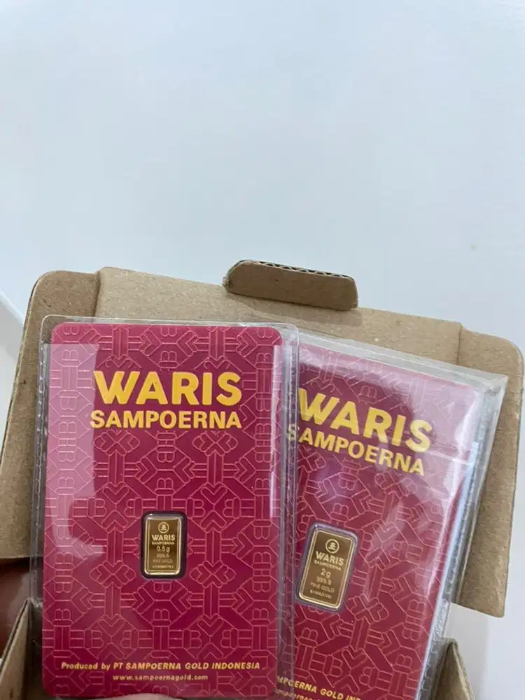 JUAL CEPAT WARIS SAMPOERNA 0,5 gram logam mulia resmi certified