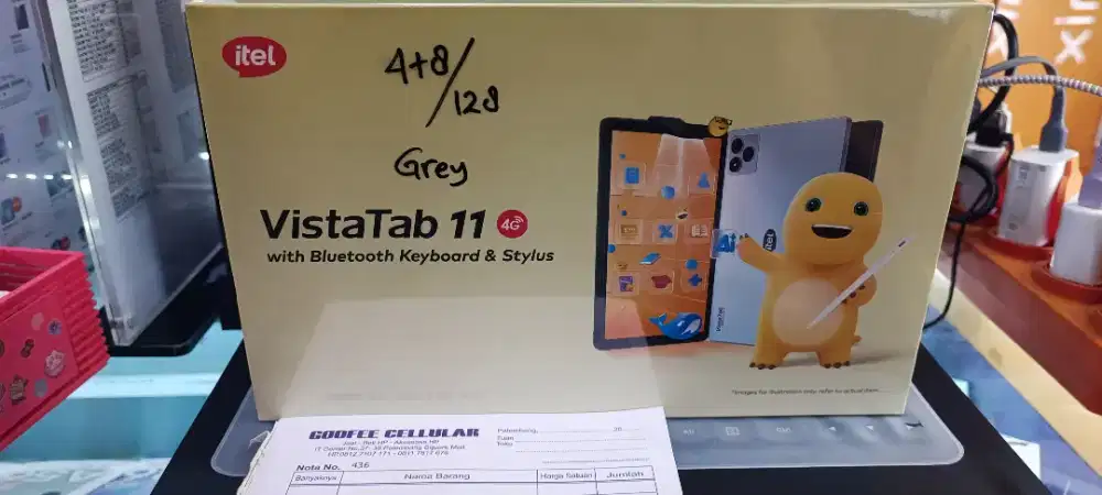Itel Vista Tab 11 4/128  resmi Free Keyboard & Styllus Pen