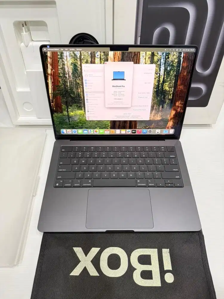 Macbook pro m4 pro 14inc 24/512gb resmi ibox super mulus like new
