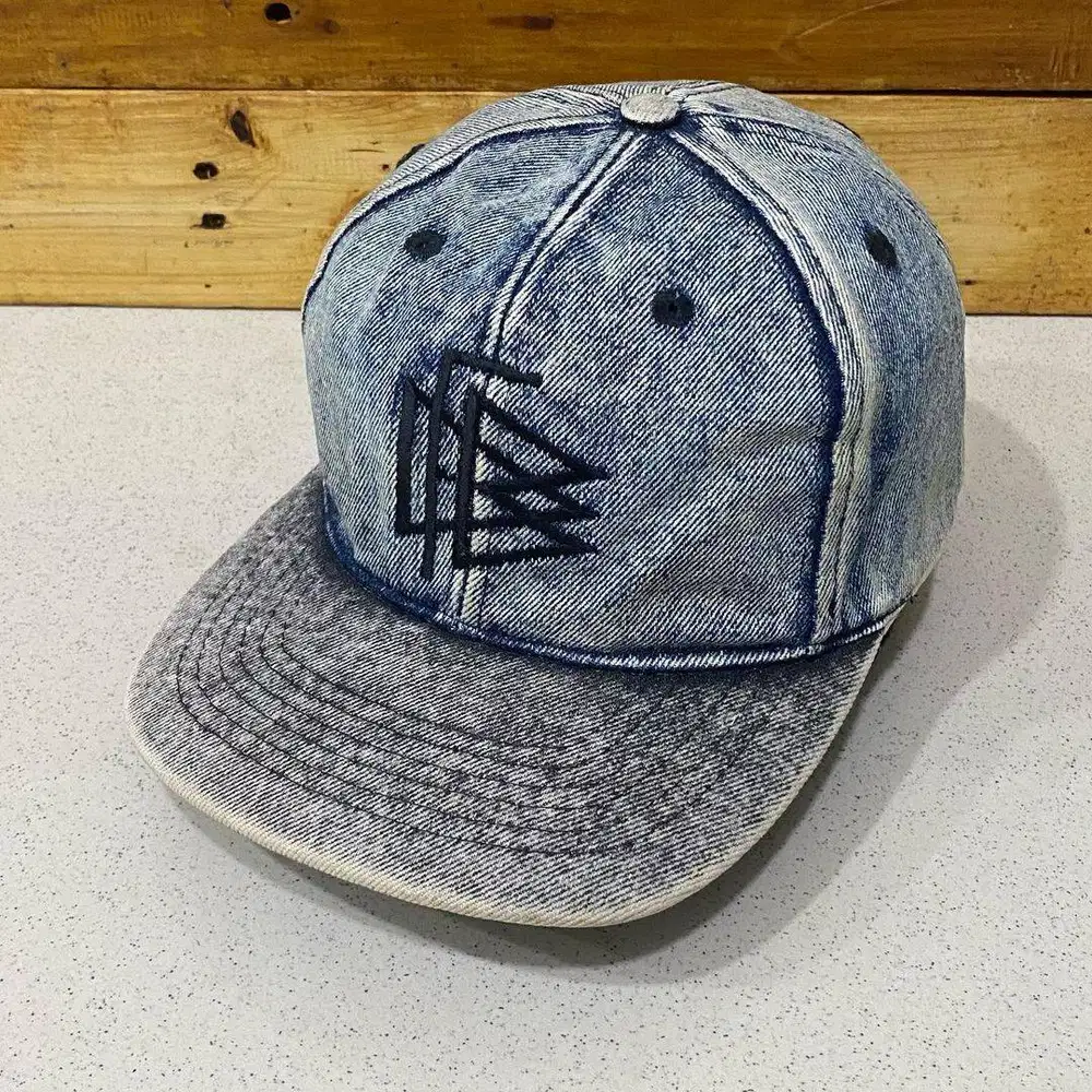 Topi Visor Snapback Vintage Retro Adidas Bahan Jeans Denim