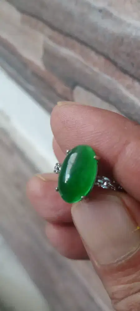 Jadeite jade giok Burma type A with memo