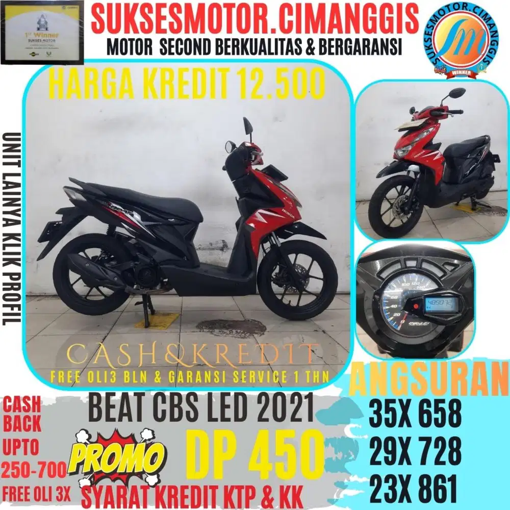 BEAT CBS LED BERGARANSI PROMOTERMURAH CASHBACK UPTO700RBU FREEOLI3X
