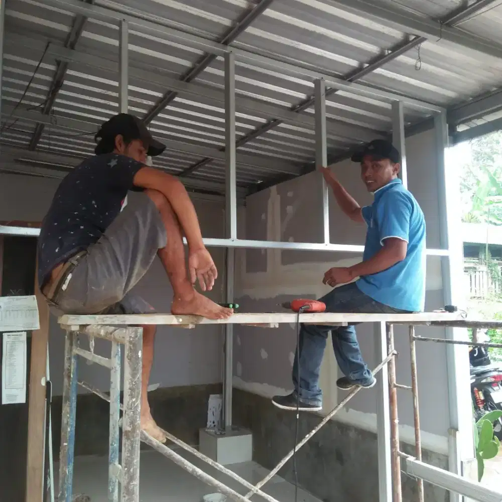 Plafon gypsum dan pvc