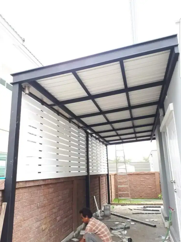 kanopi alderon single layer minimalis