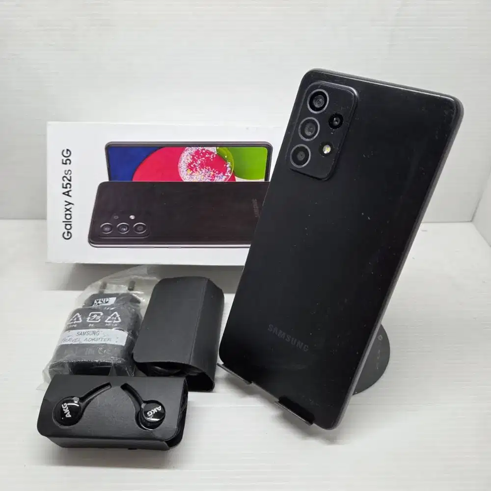 NO MINUS SAMSUNG GALAXY A52S 5G 8/256 BLACK FULLSET MULUS SEIN RESMI