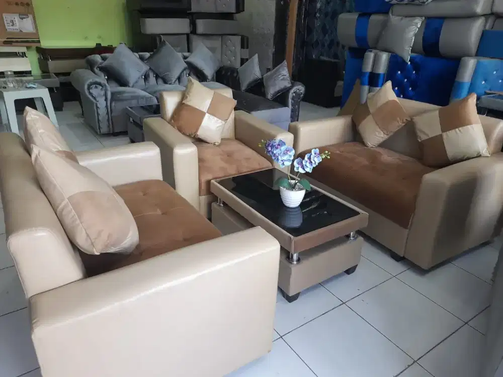 Sofa jokowi 221 cokelat