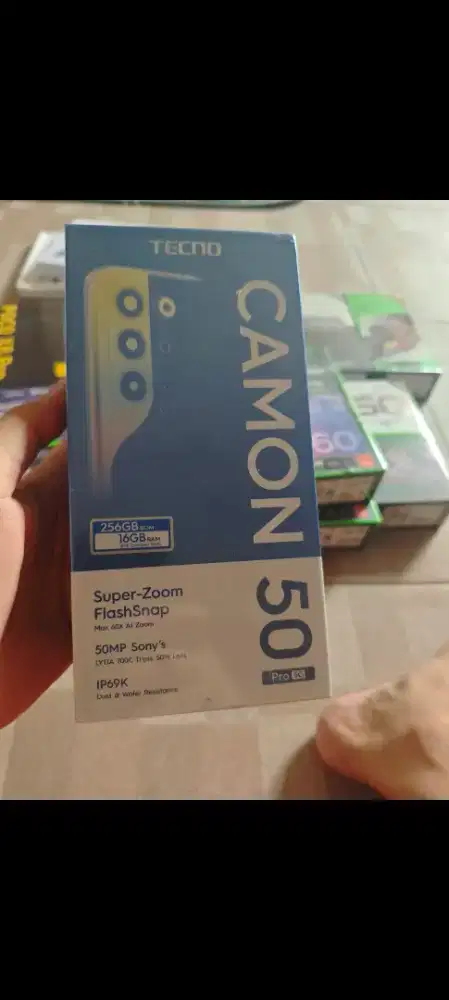 Tecno camon 50 pro ram 12gb 5G dan8/256 garansi resmi