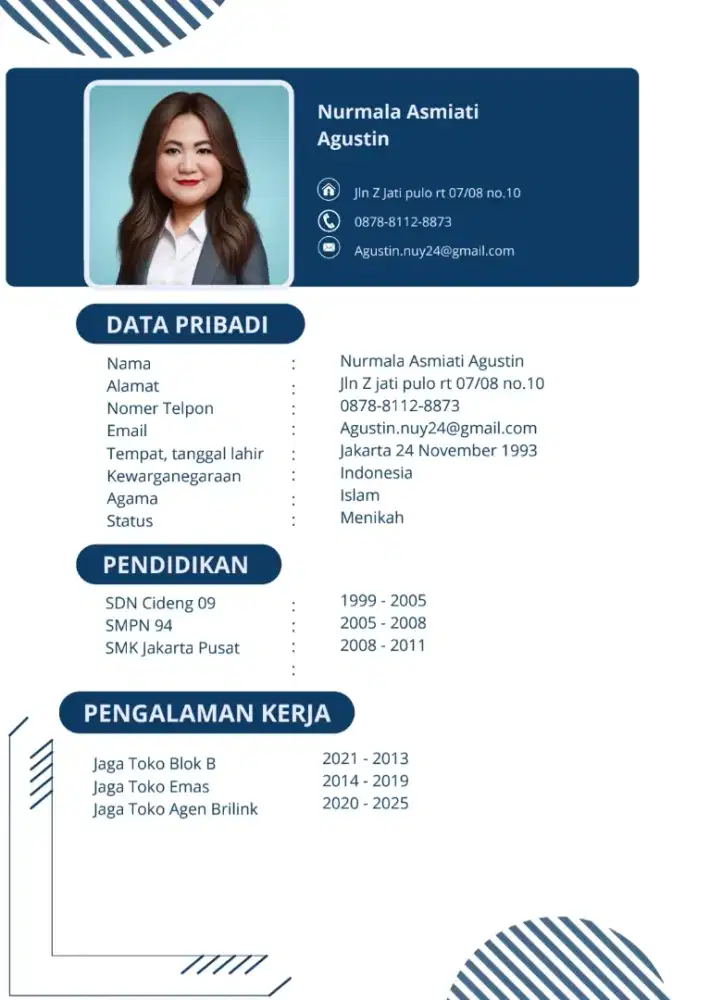 Info loker nya Bpk ibu