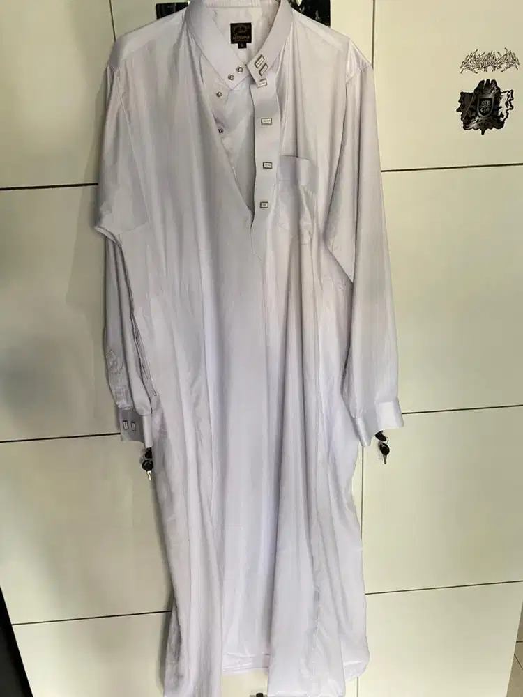 gamis hitam putih pria