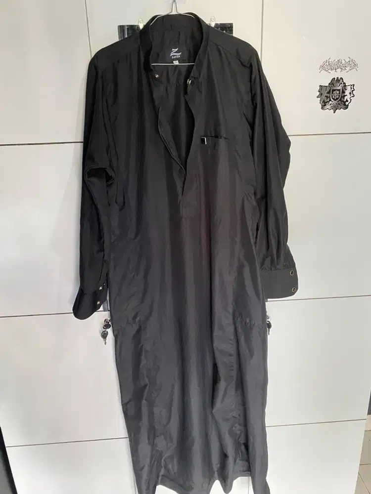 gamis hitam putih pria