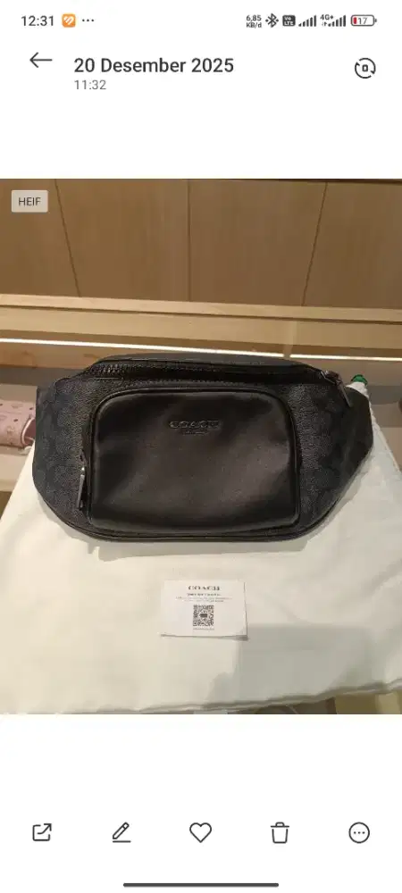 Coach Racer Belt Bag
