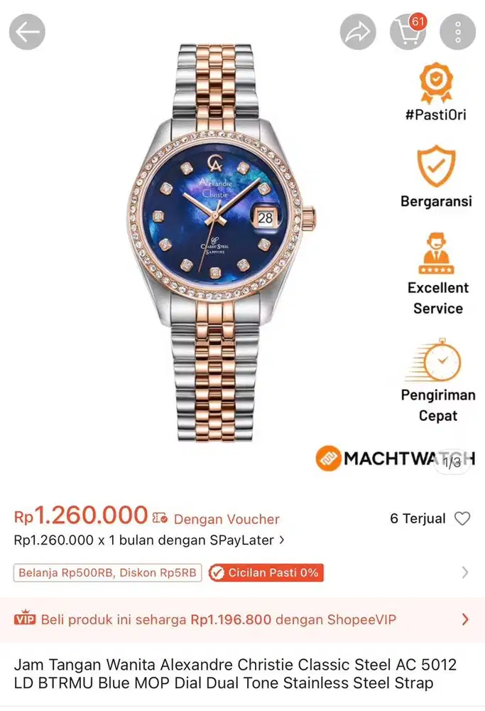 Jam Tangan Ori Alexandre Christie