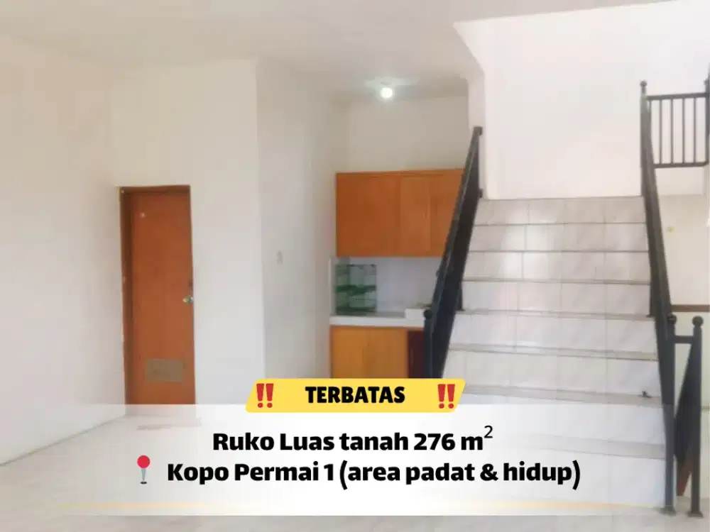 Ruko Strategis Kopo Permai, Siap Usaha + Hunian!