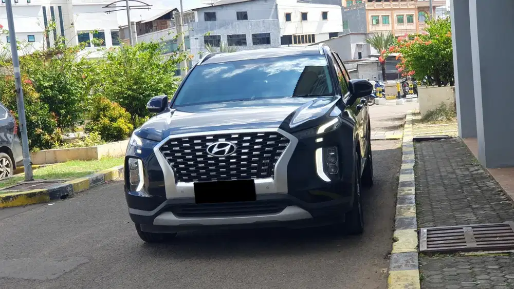 Km 46 ribu hyundai palisade signature 2021 hitam diesel