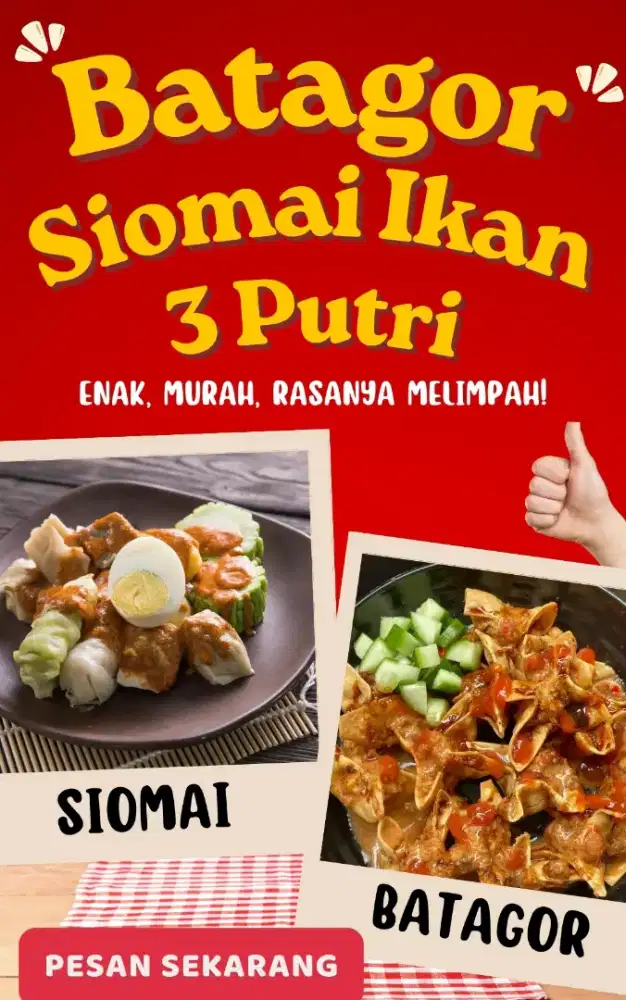 Lowongan Kerja Karyawati Untuk Jaga Stand Makanan ( Siomay & Batagor )