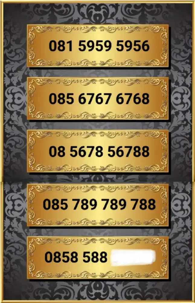 Nomor Cantik Indosat seri rapih 4G Lte